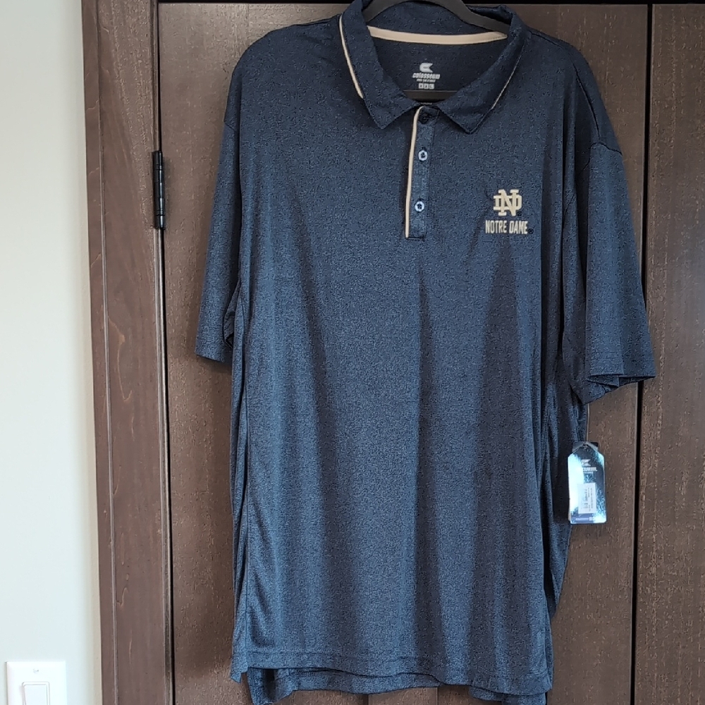 Colosseum Dark Blue Polo with Gold Details